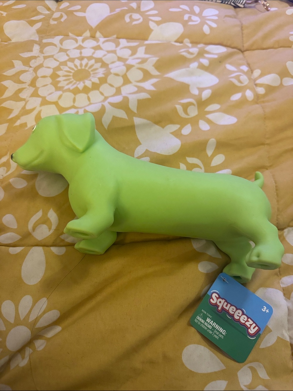 Jumbo green dog squishy